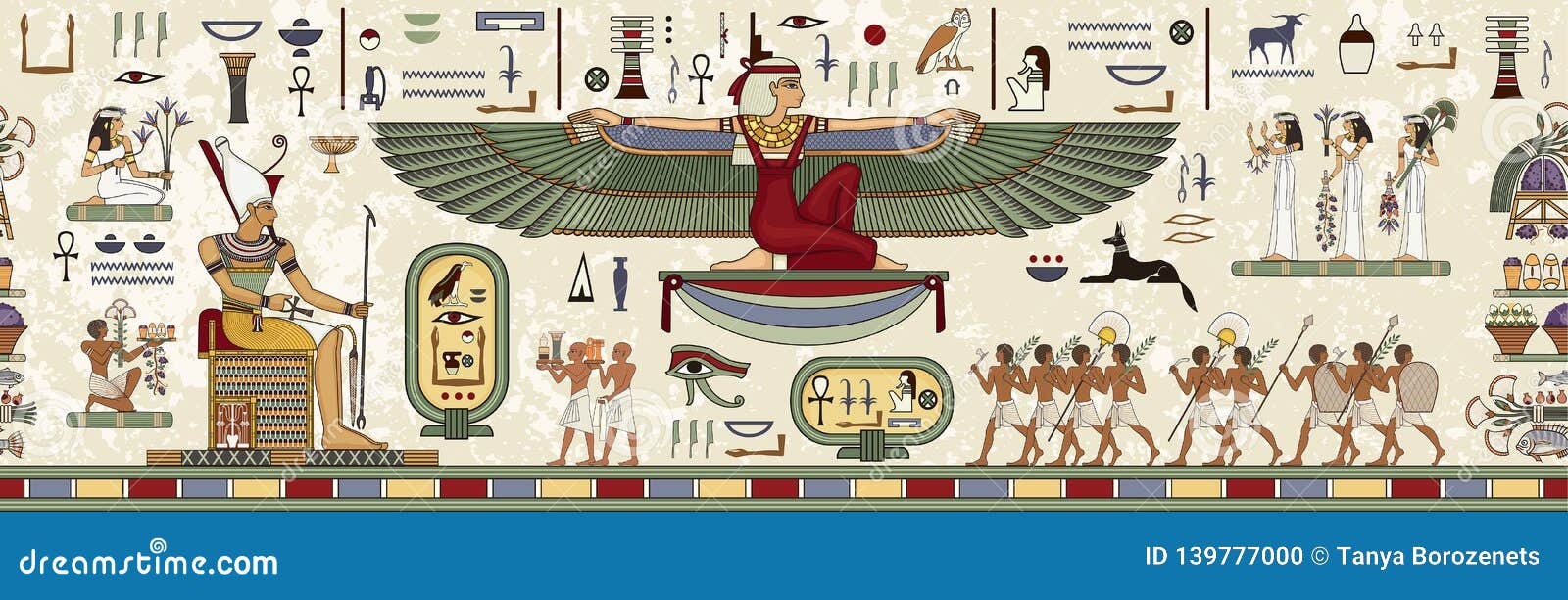 Египетские фрески и рисунки иерархия